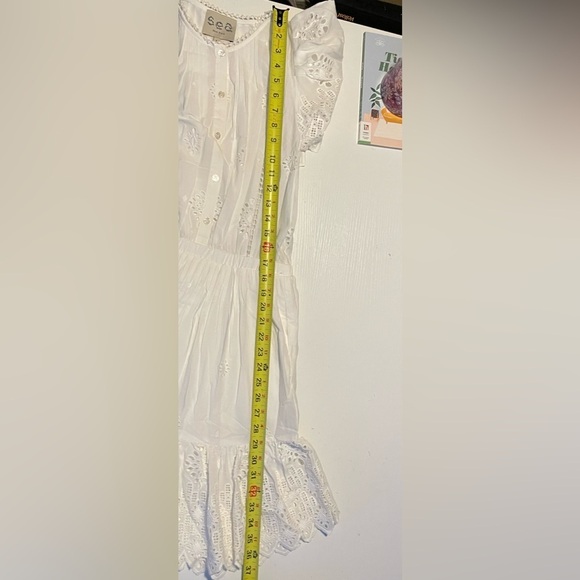 SEA New York Emma pintuck Dress White Eyelet 4 mini short sleeve classic - Picture 11 of 11